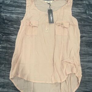 Chocolate Blush Sleeveless Tank Top Size L